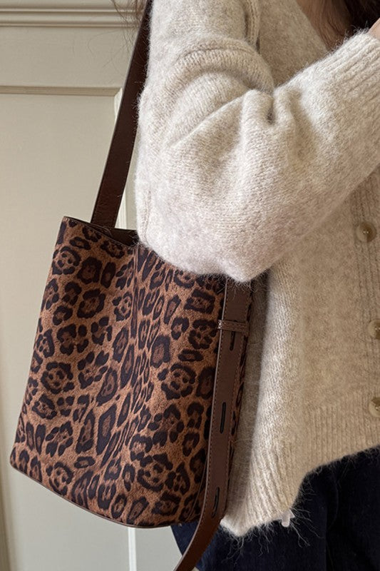 Leopard Bucket Bag
