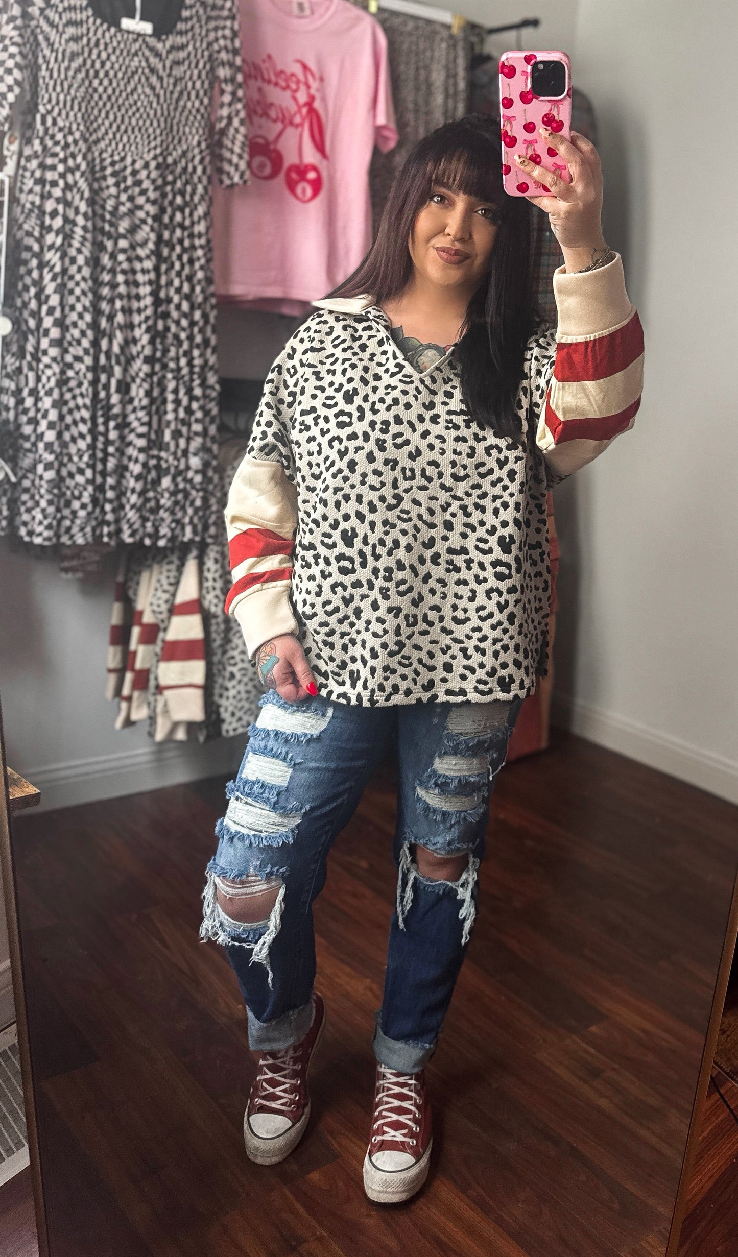 Lola Leopard Top (S left)