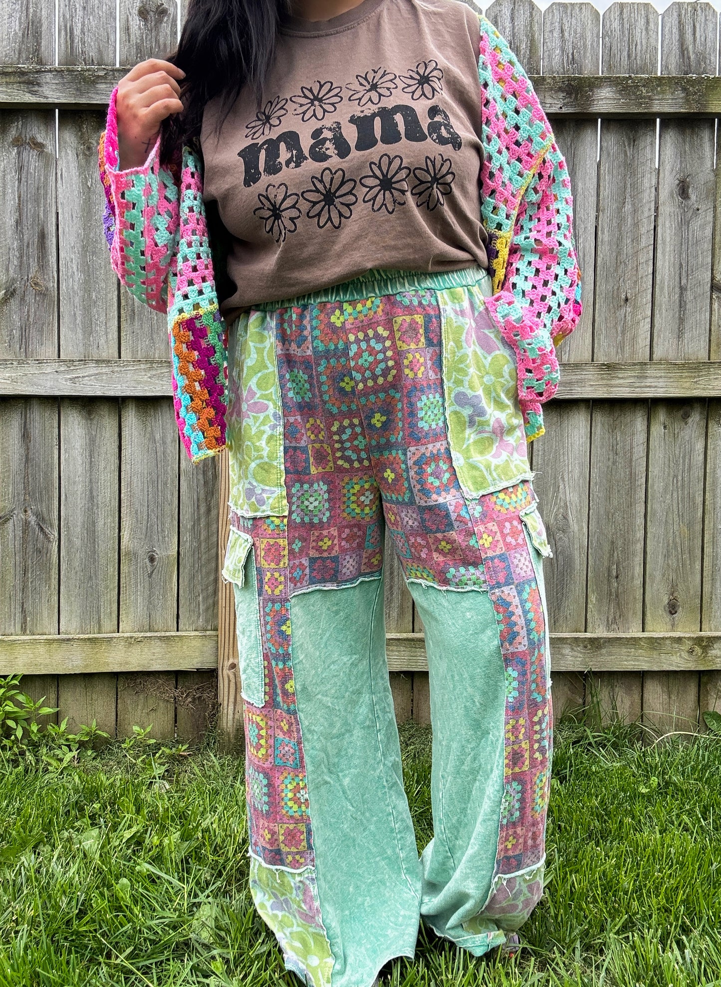 Allison Patch Pants : Mint