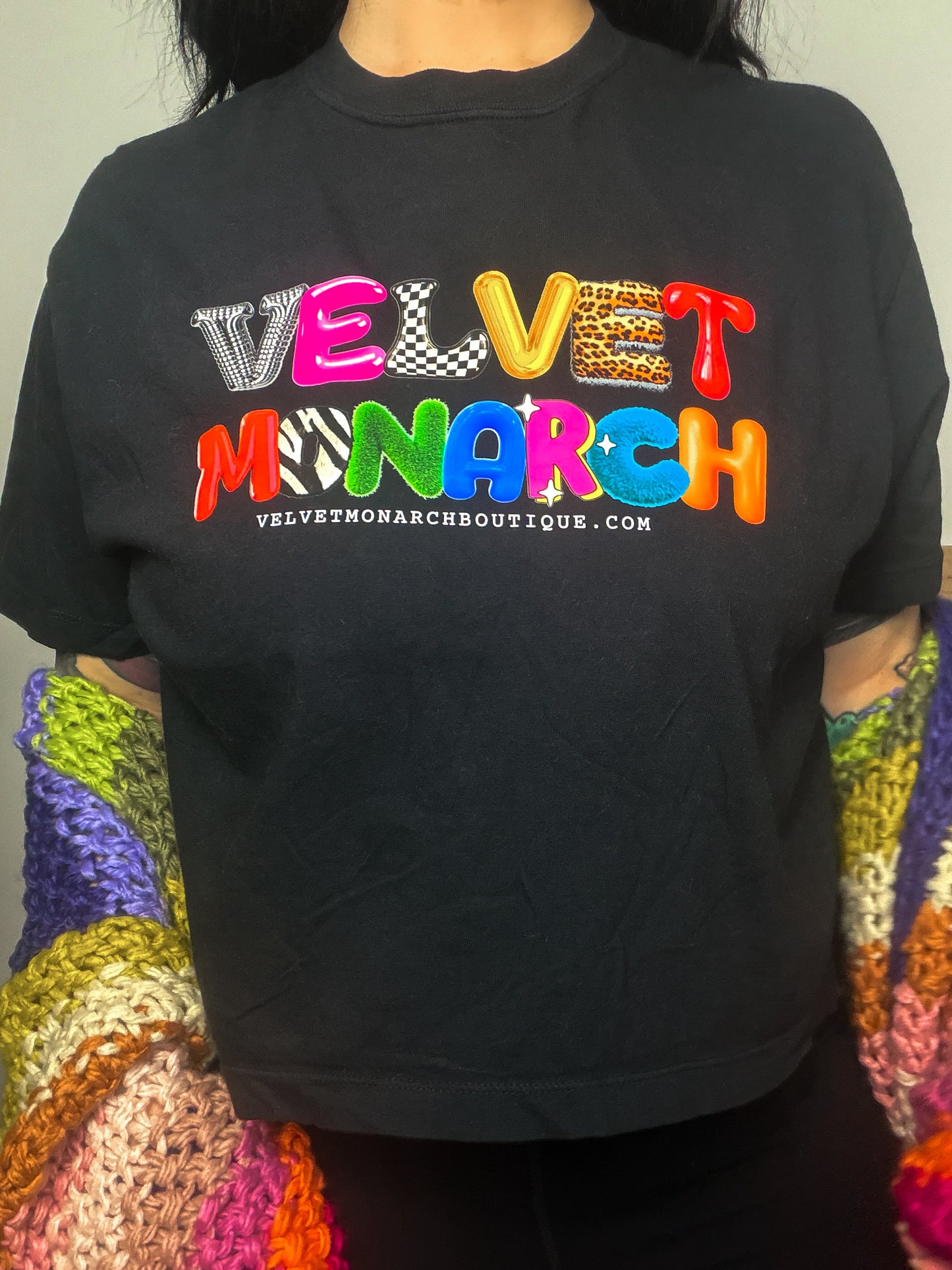 VM Funky Cropped Tee : Black