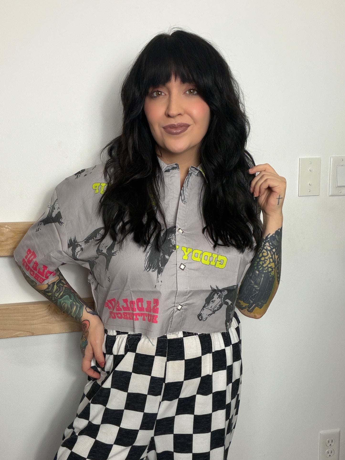 Saddle Up Buttercup : Cropped Button Up