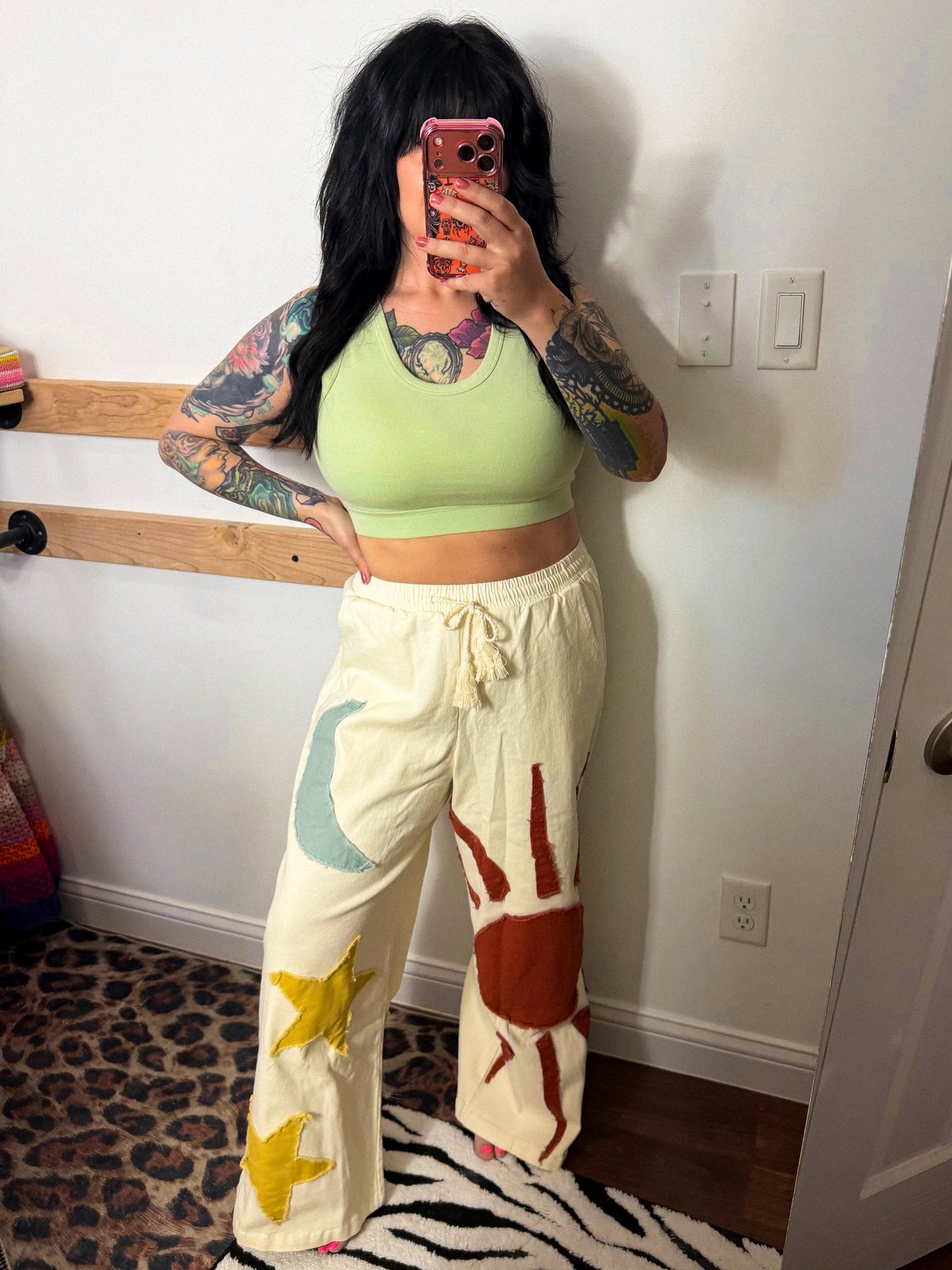 Millie Crop Tank : Spring Green