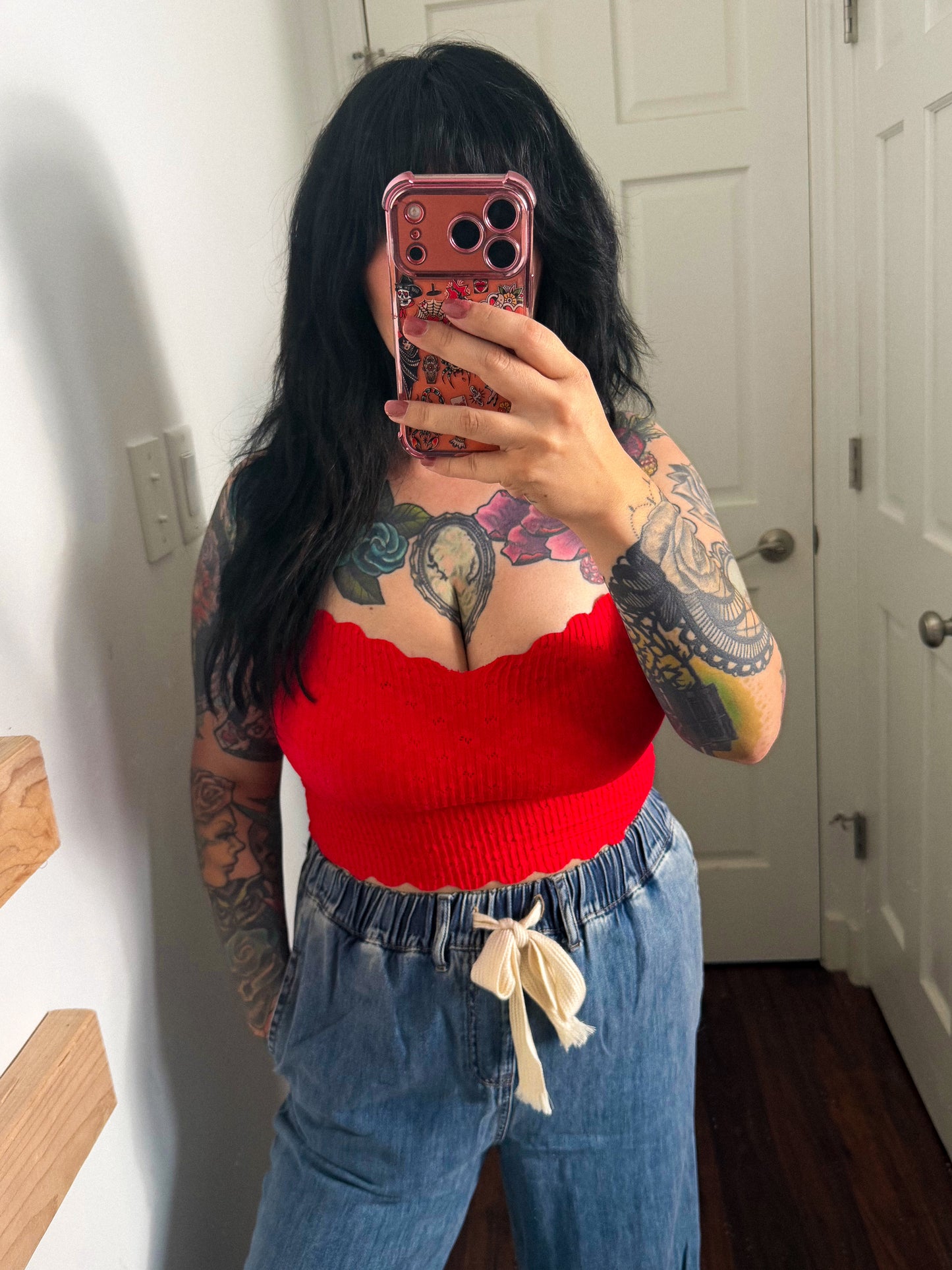 Meadow Lace Bralette | Red