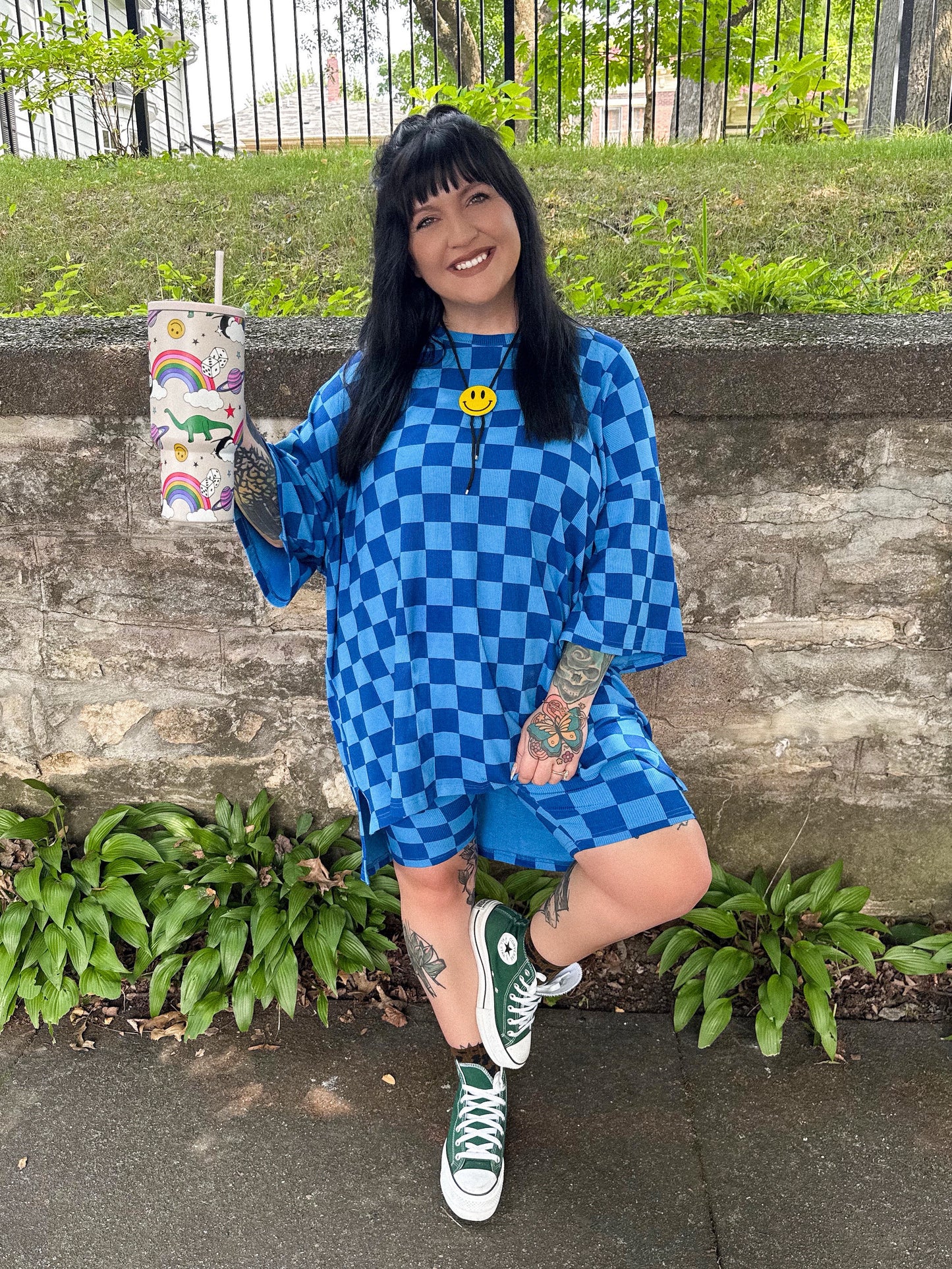 Blue Lux Checkered Set : PREORDER