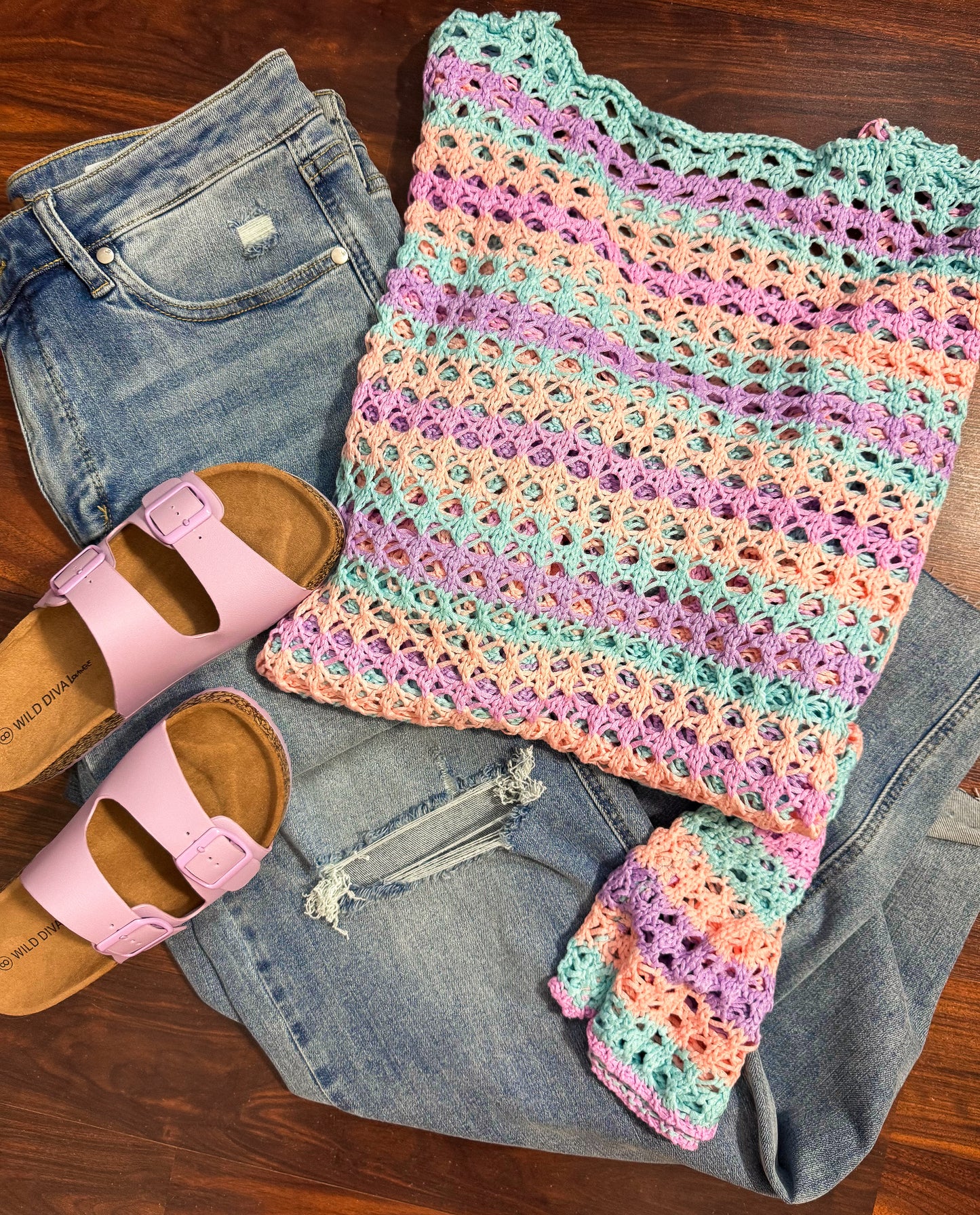 Jolie Striped Sweater : Pastel : Relaxed Fit : PREORDER