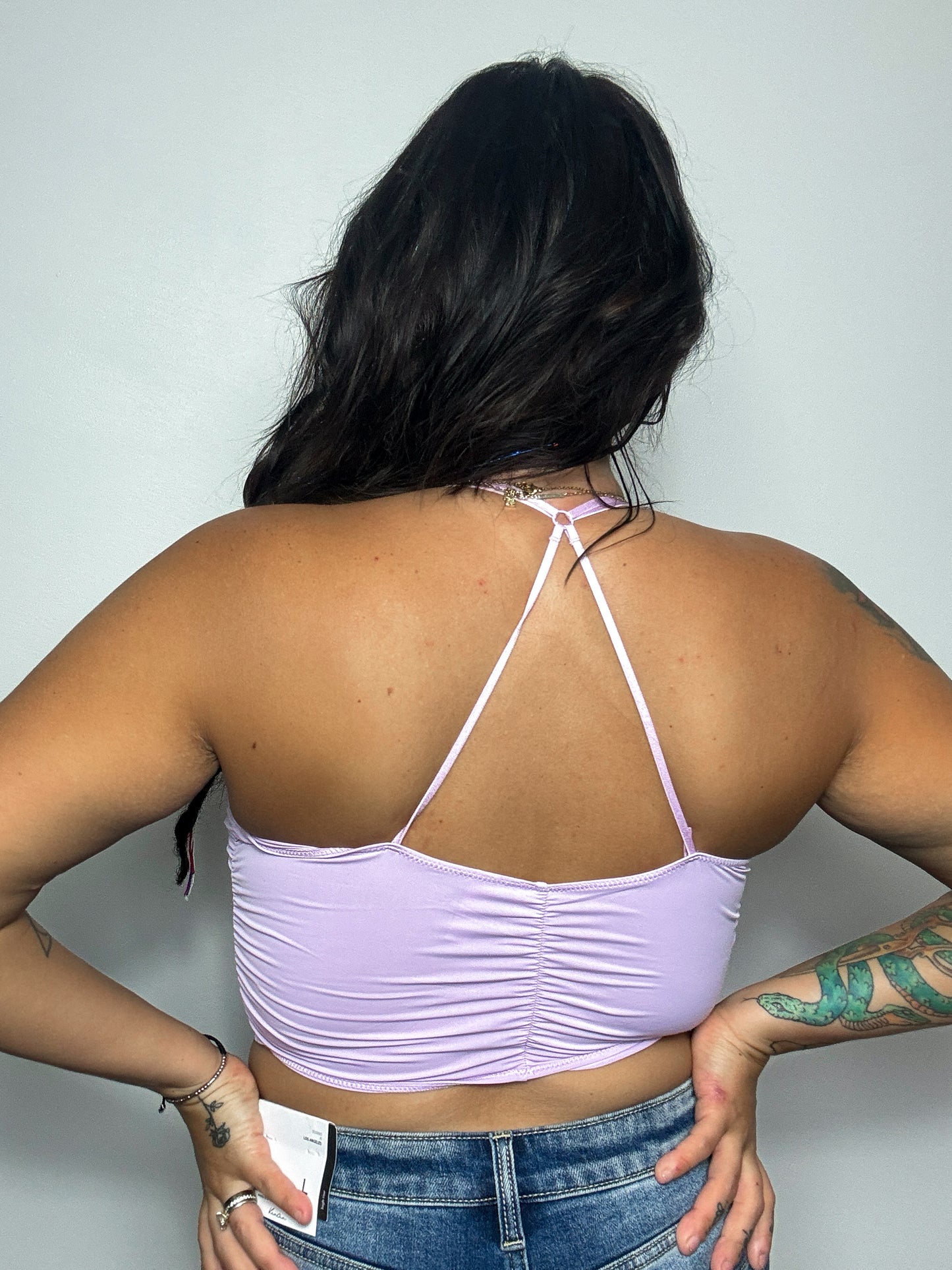 Mila Ruched Bralatte : Lavender