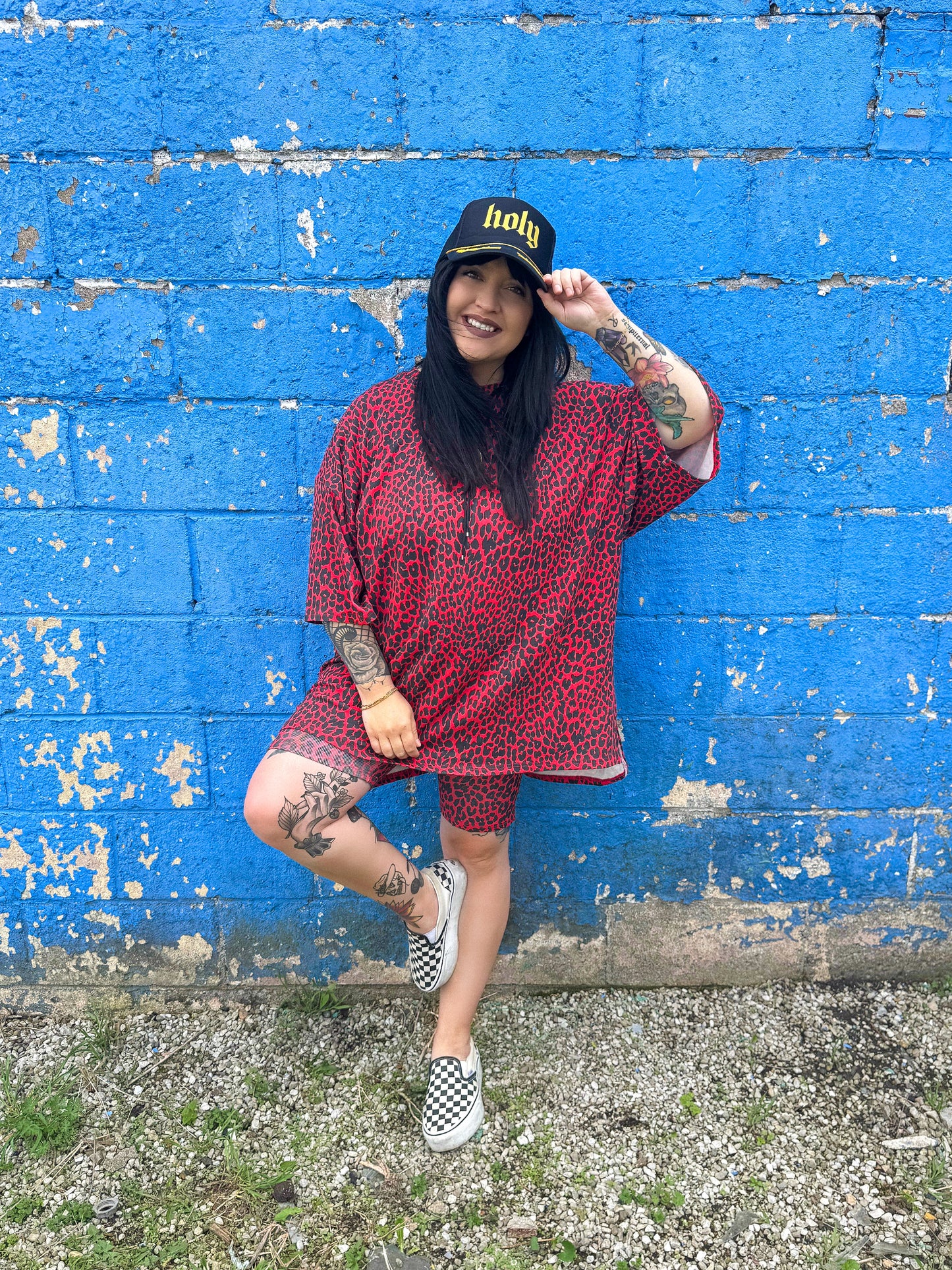 Red Leopard Lux Top