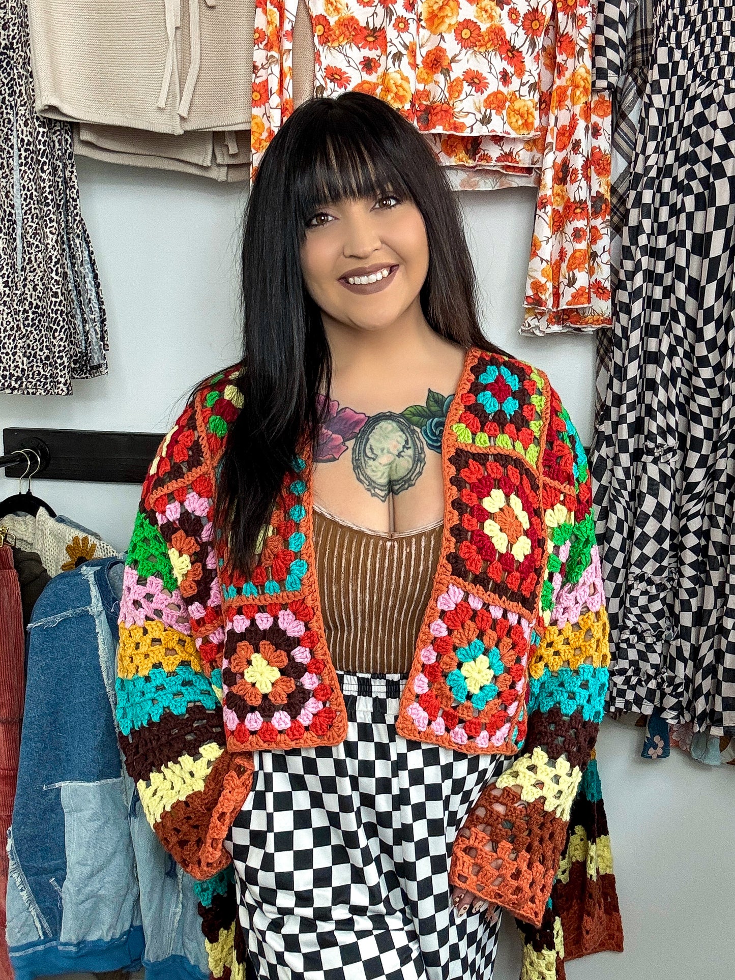 Stay Groovy Cardigan (S left)