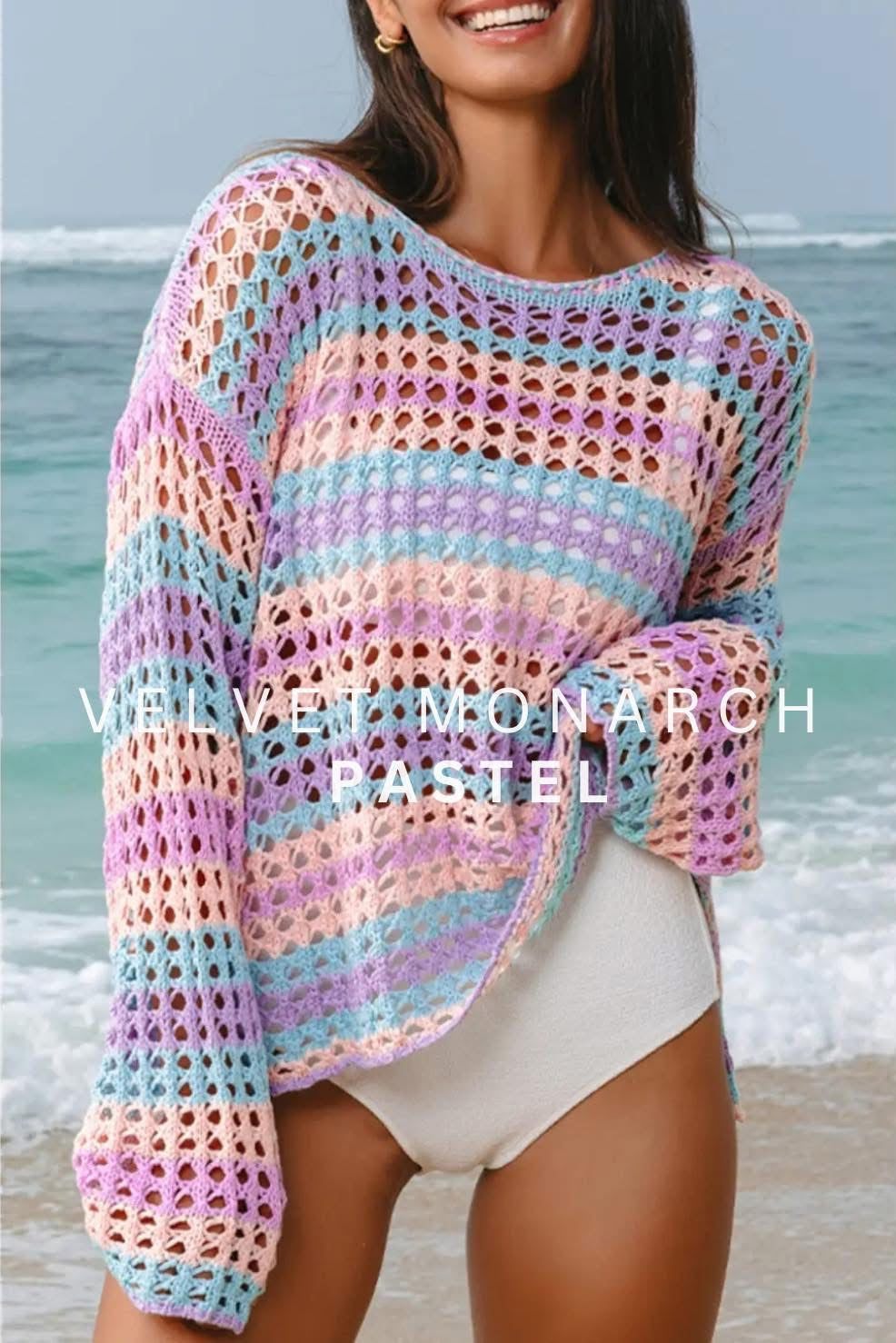 Jolie Striped Sweater : Pastel : Relaxed Fit : PREORDER
