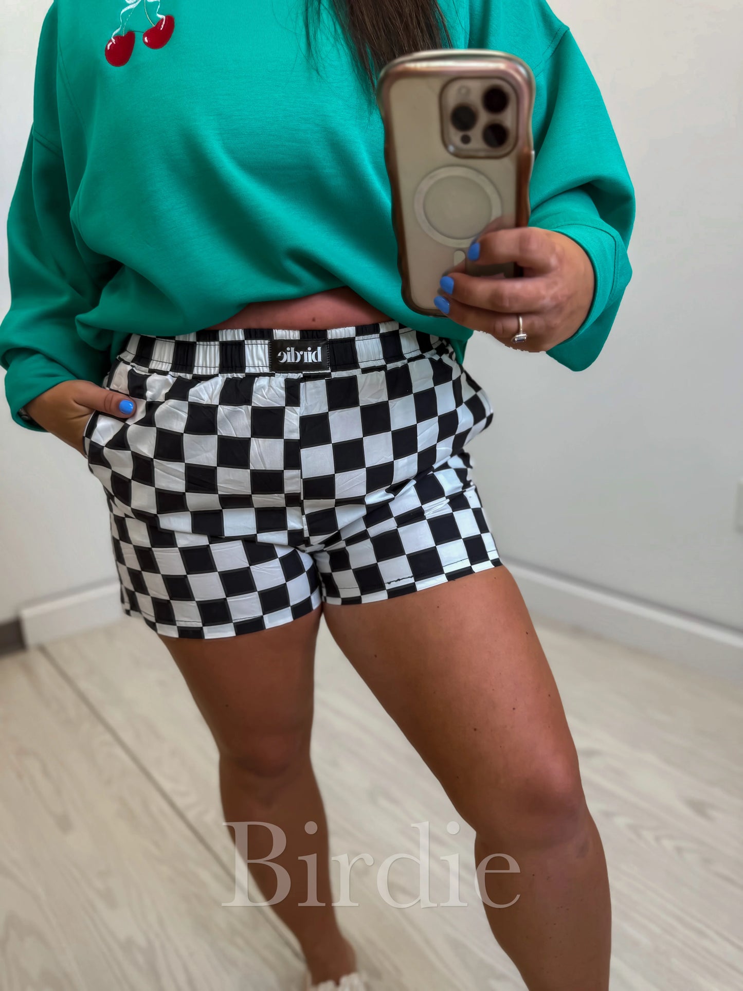 Black & White Checkered Boxers | PREORDER