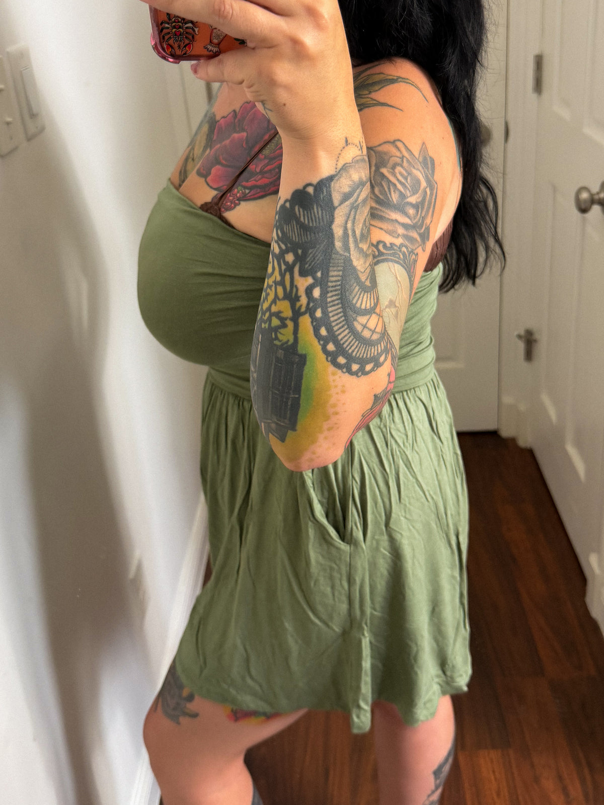 Rae Romper : Olive