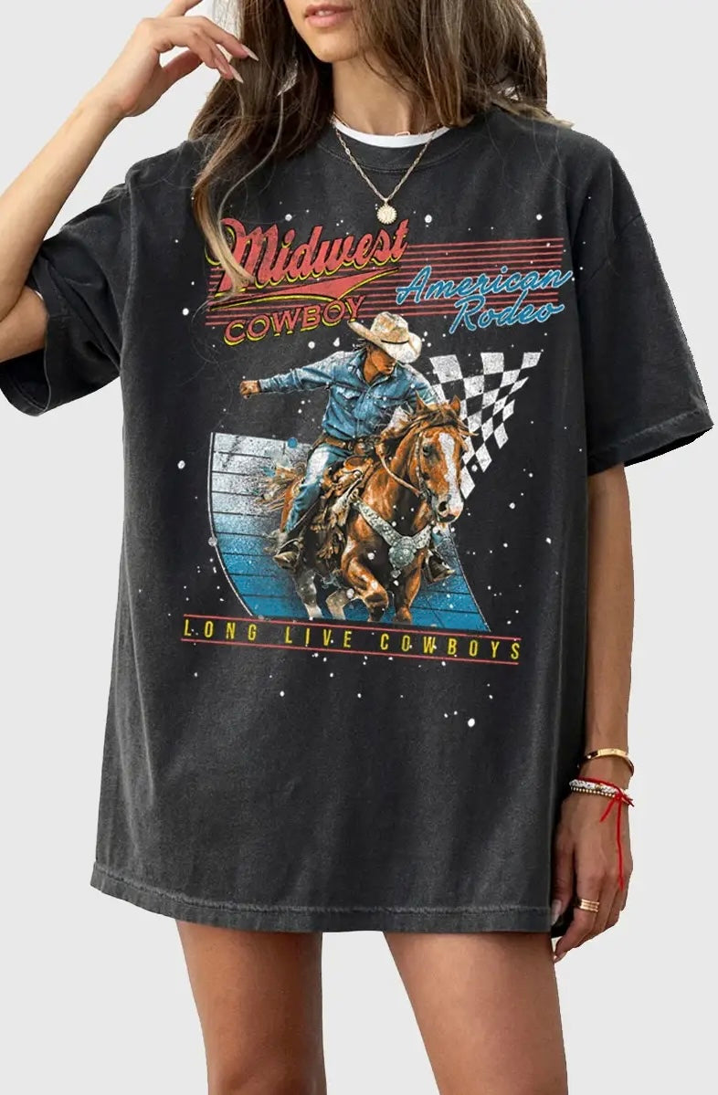 Midwest Cowboy Tee : Oversized