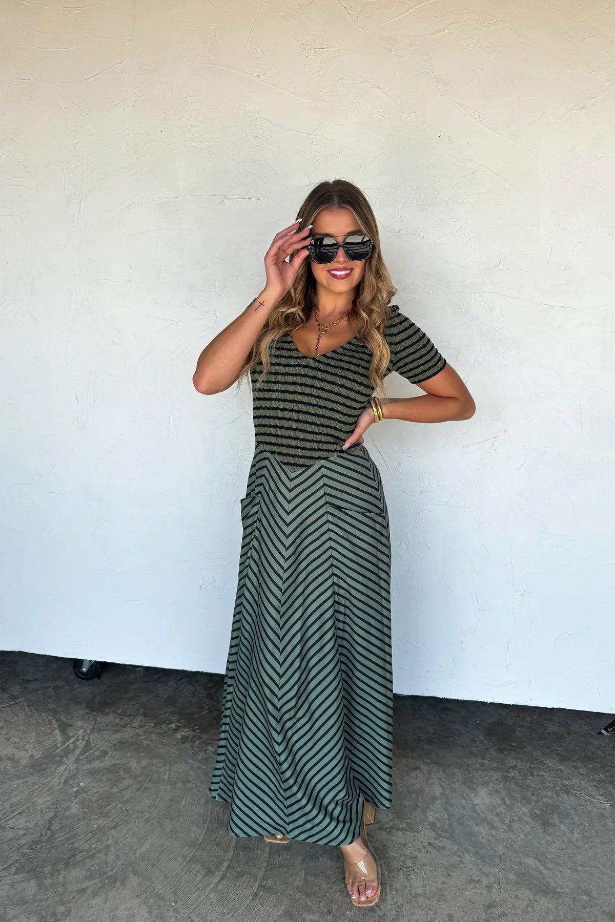 Calista Striped Dress : 2 Colors