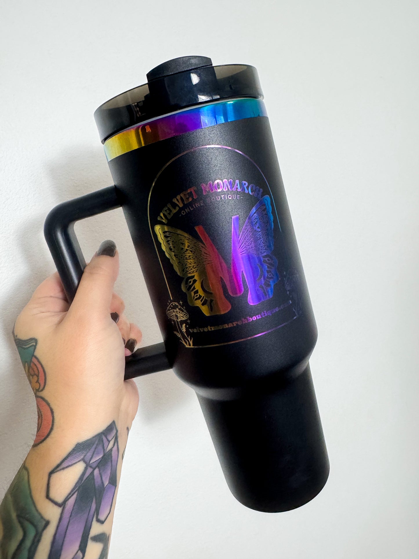 Velvet Monarch Chromatic Tumbler | Black