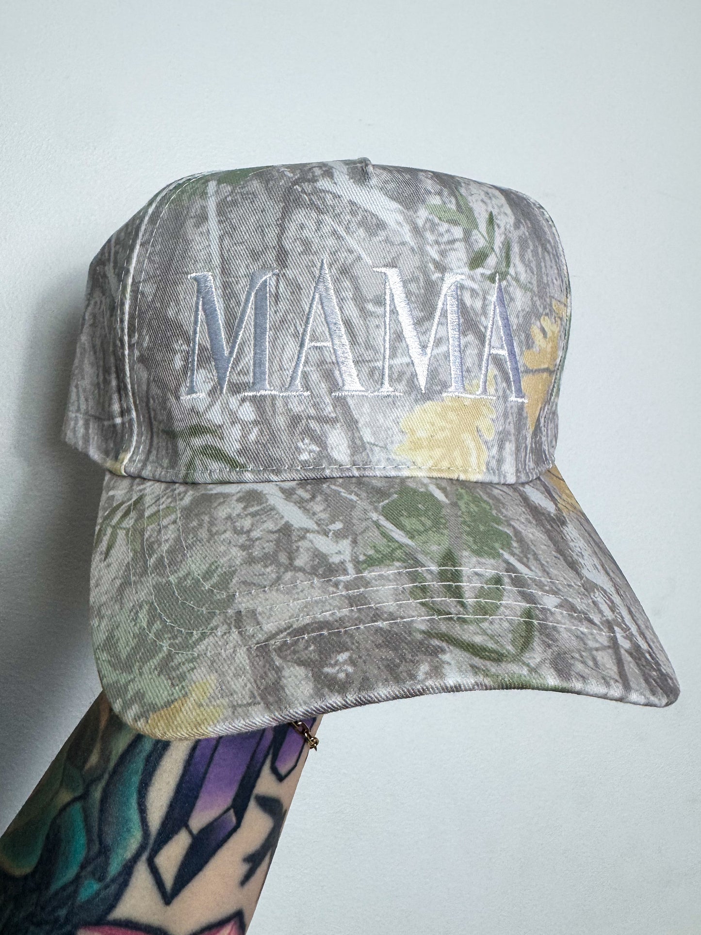 Mama Grey Camo Hat