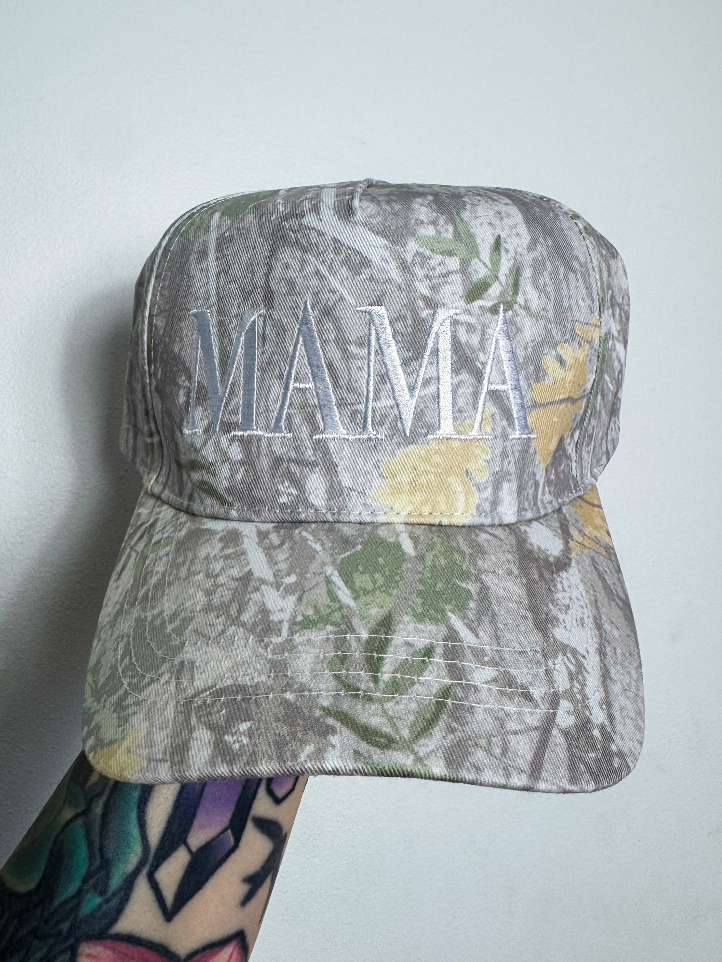 Mama Grey Camo Hat