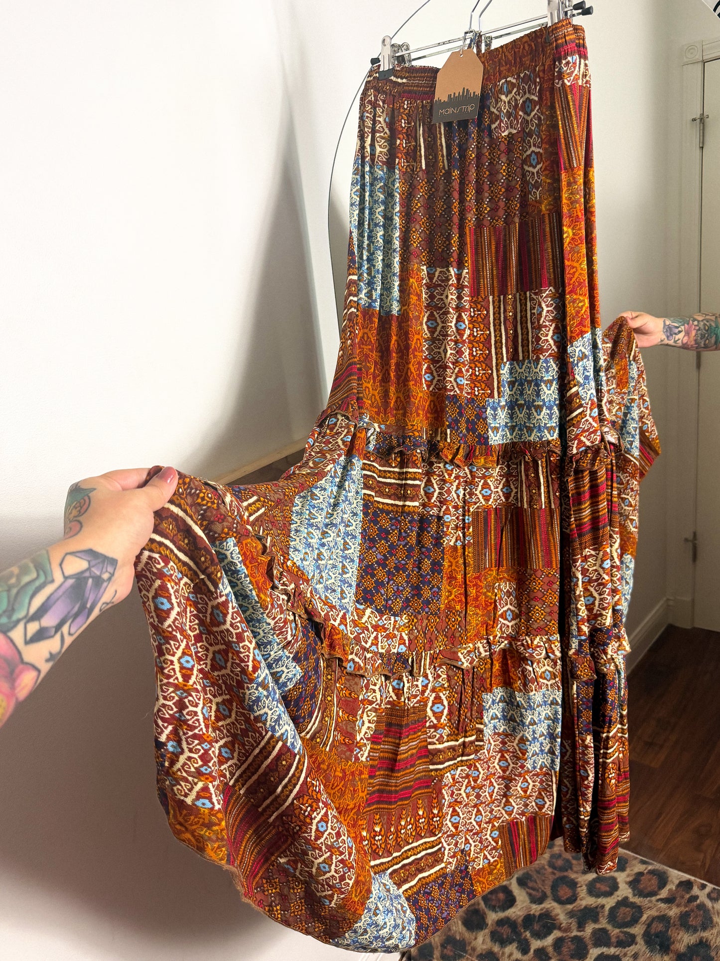 Boho Skirt : NEW W TAG : S
