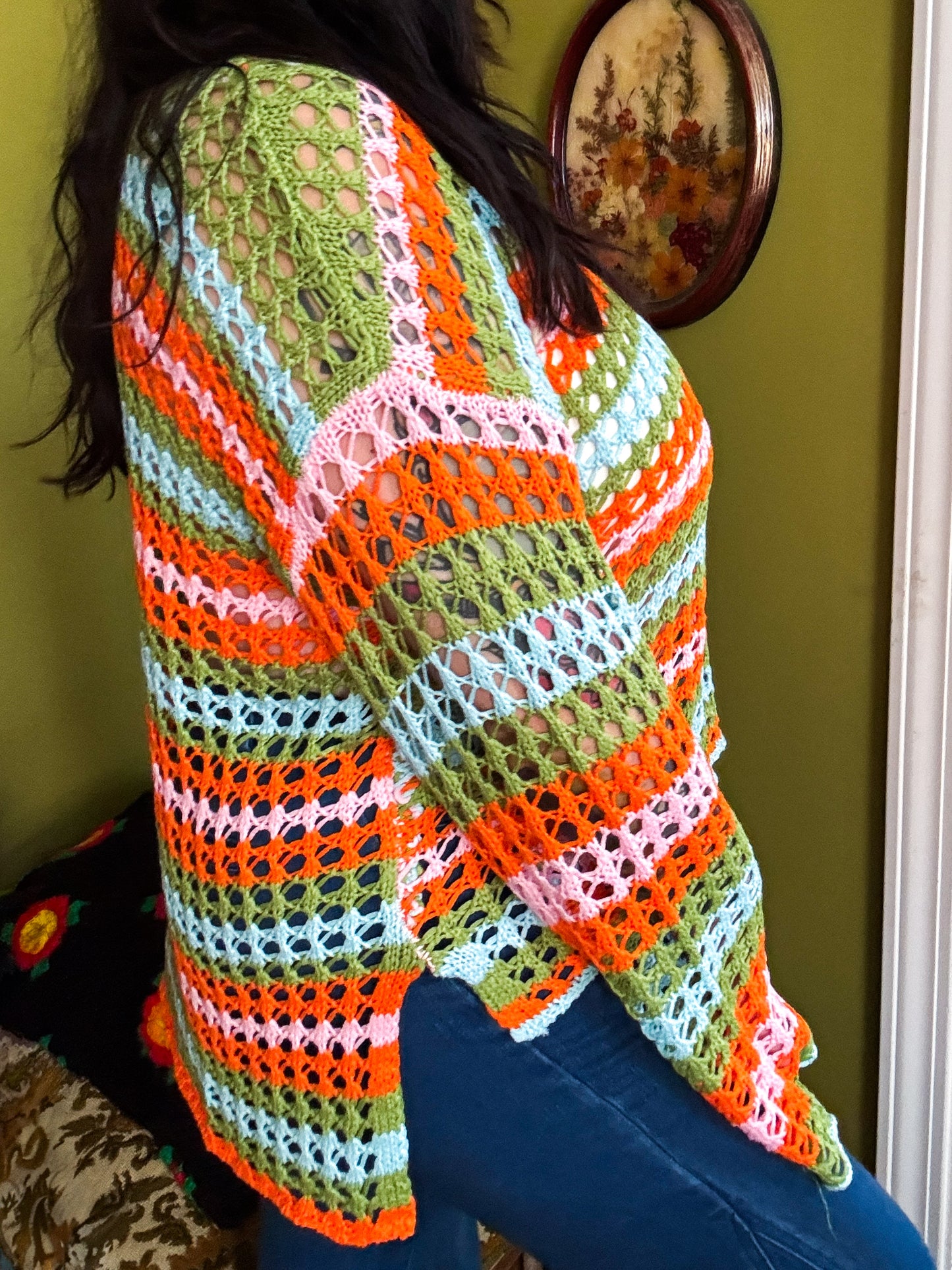 Jolie Striped Sweater : Oversized | Retro