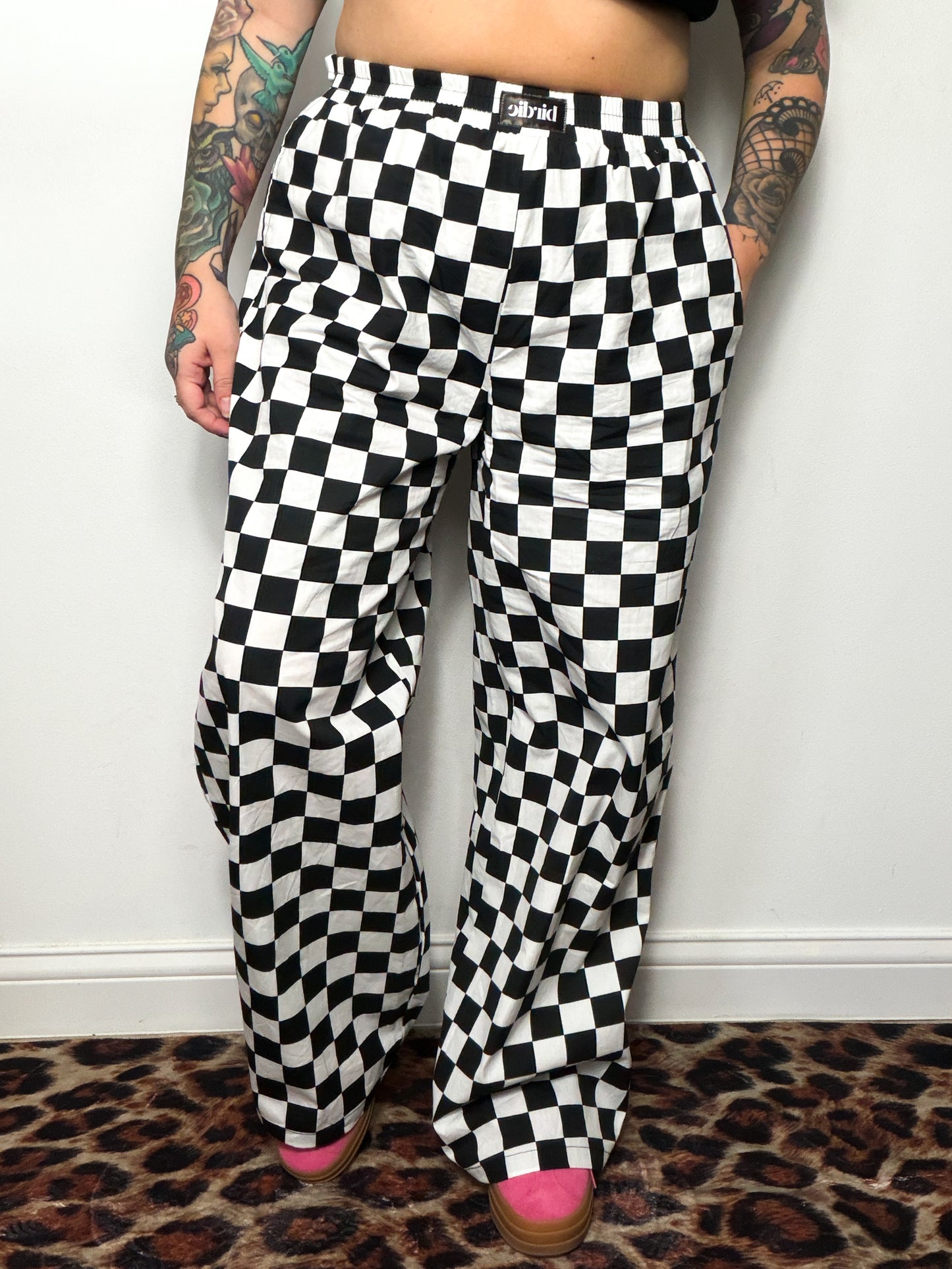 Checkered Boxer Pants