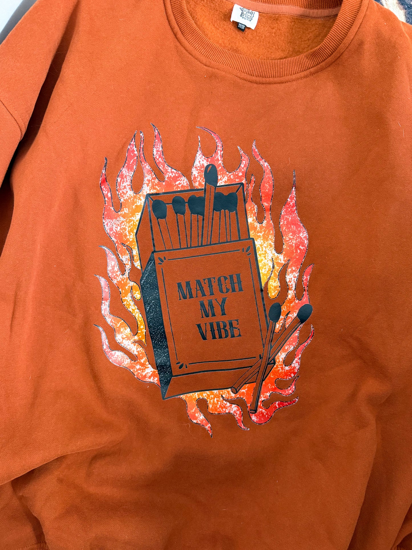 Match My Vibe Crew : NEW : 2X/3X