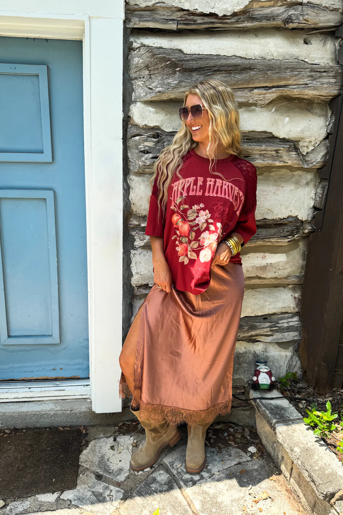 Autumn Blooming Maxi Skirt : 2 Colors : PREORDER