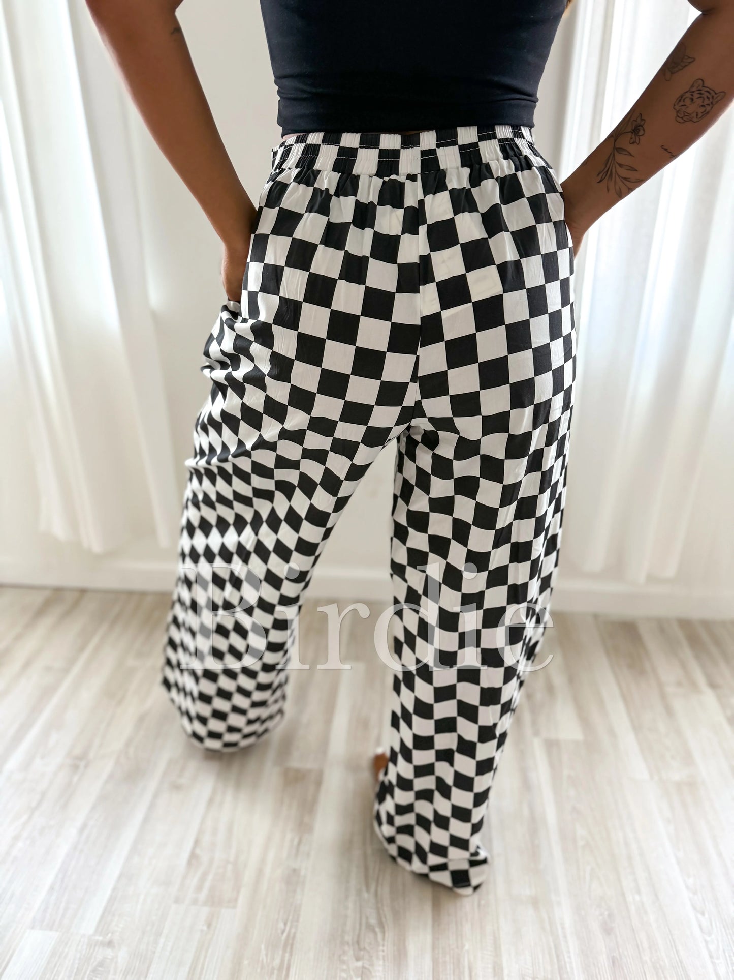 Checker Boxer Pants | PREORDER