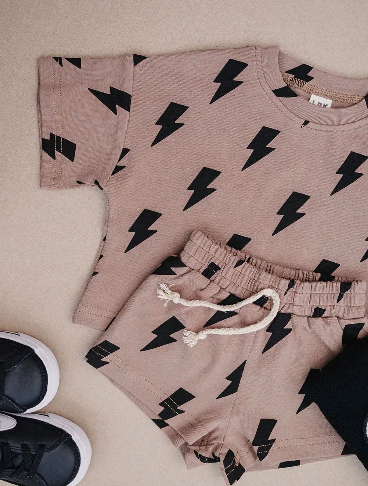 Mocha Bolt Short Set
