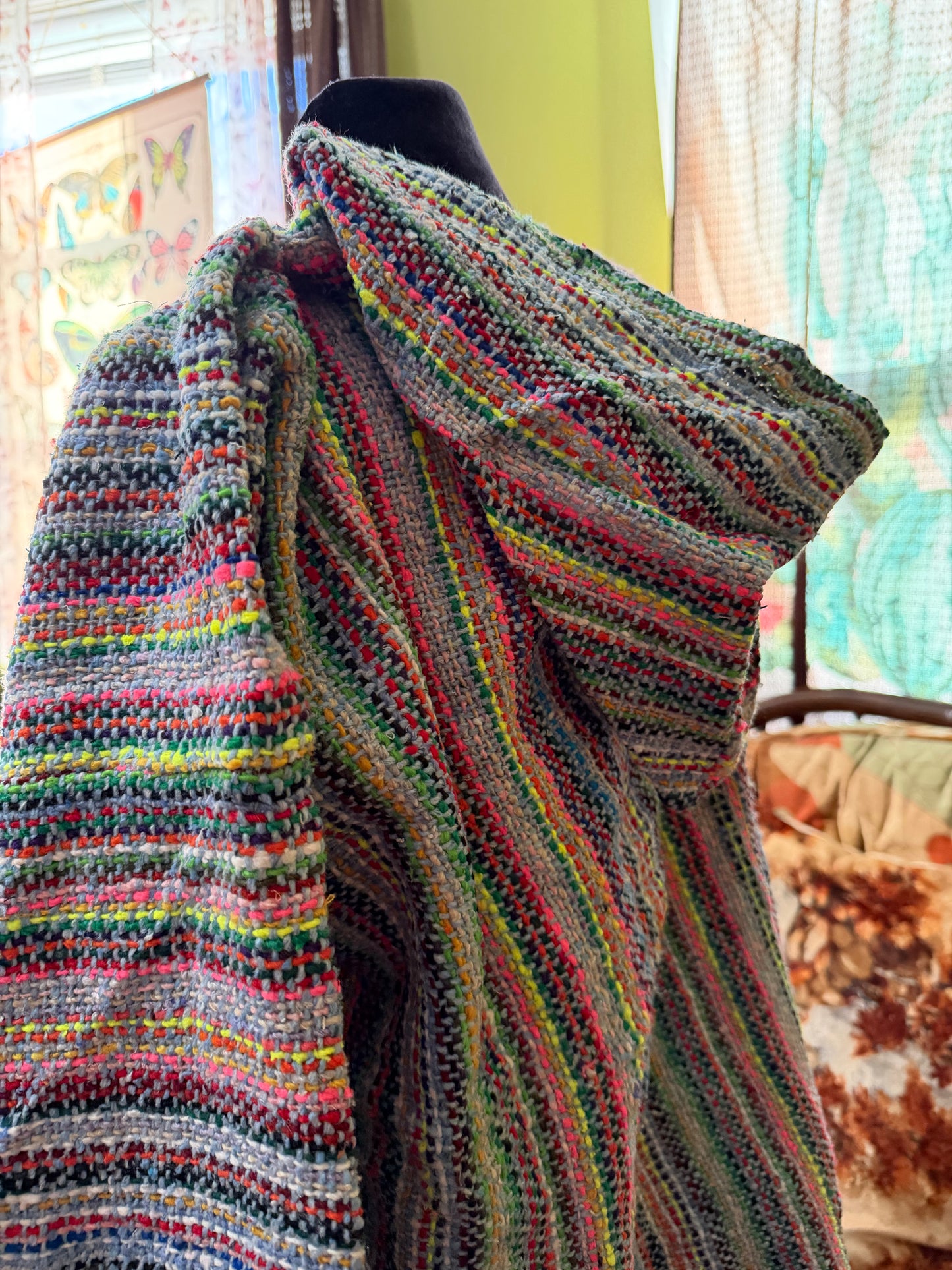 Rainbow Rug Hoodie : XL
