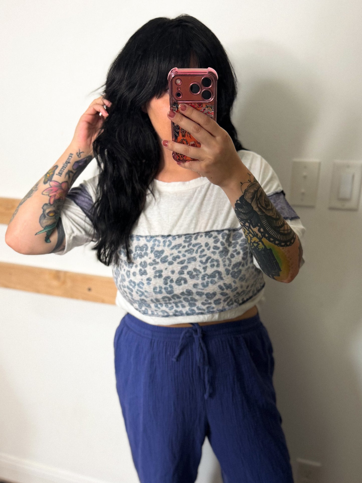 Bibi Cheetah Block Tee : S