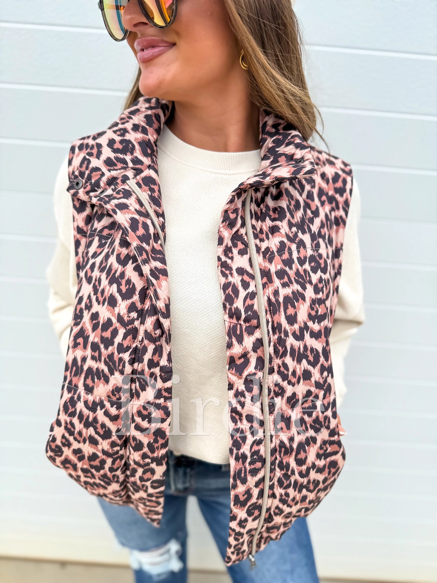 Leopard Puffer Vest | PREORDER