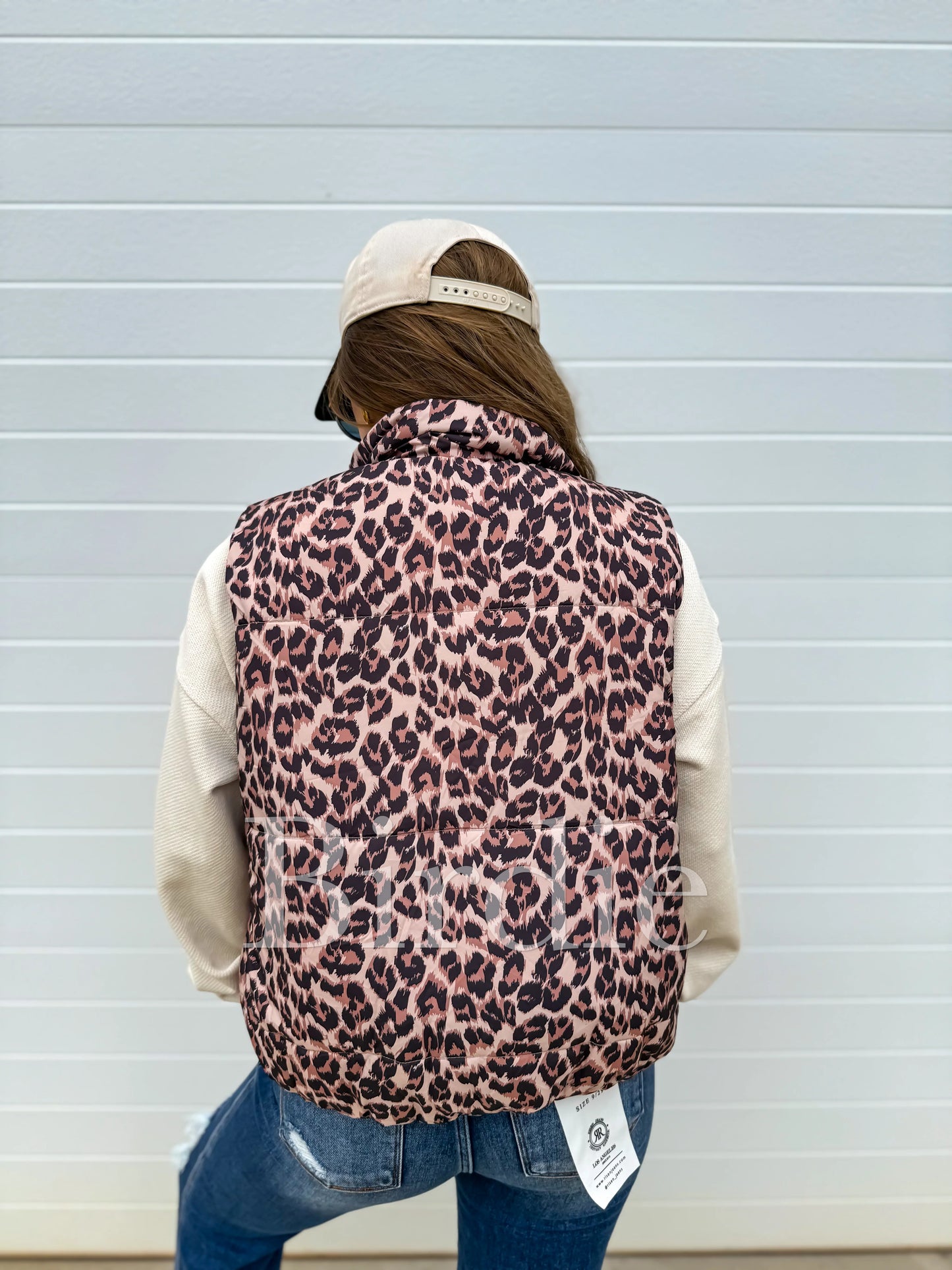 Leopard Puffer Vest | PREORDER
