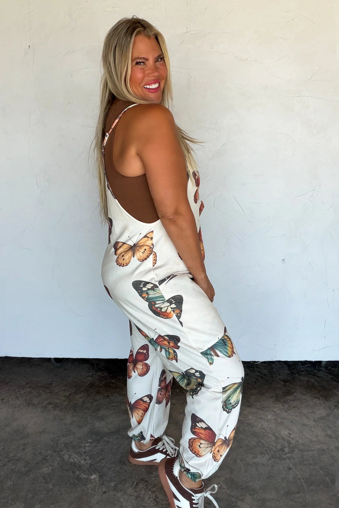 On Repeat Terry Romper : Butterflies : PREORDER