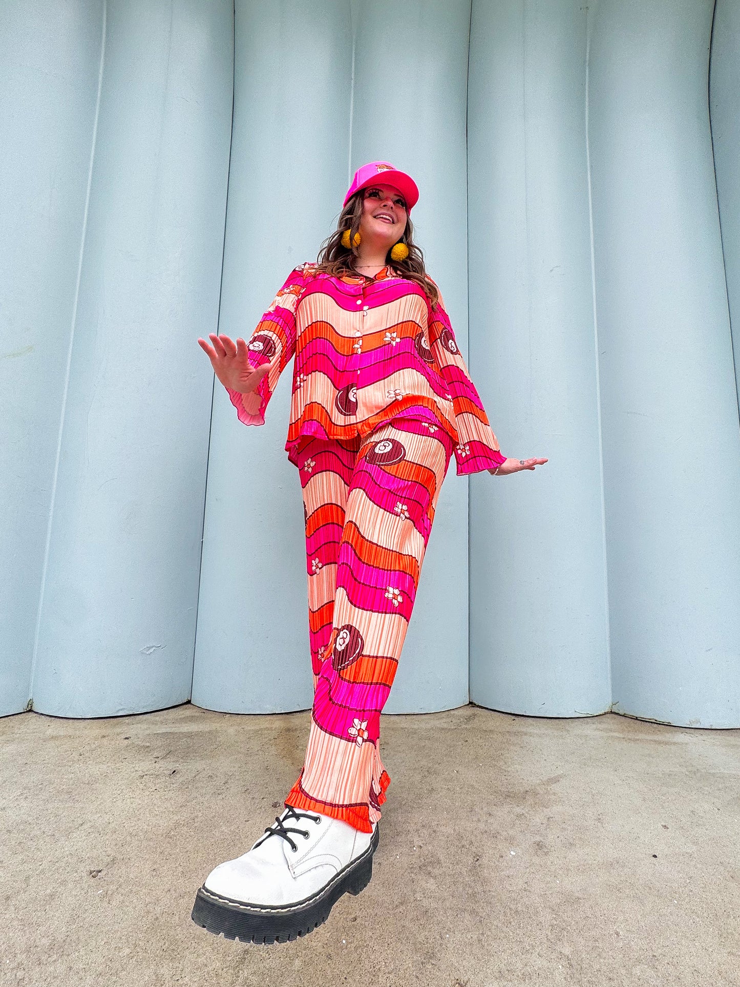 Groovy 8 Ball Lux Plisse Pants