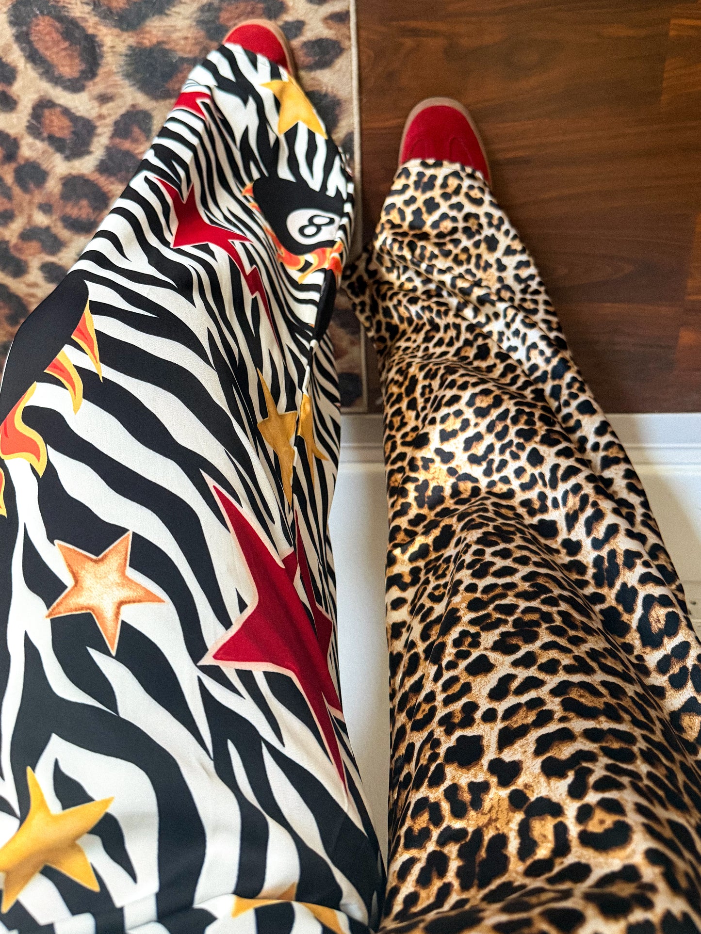 Zebra 8 Ball Split Pants