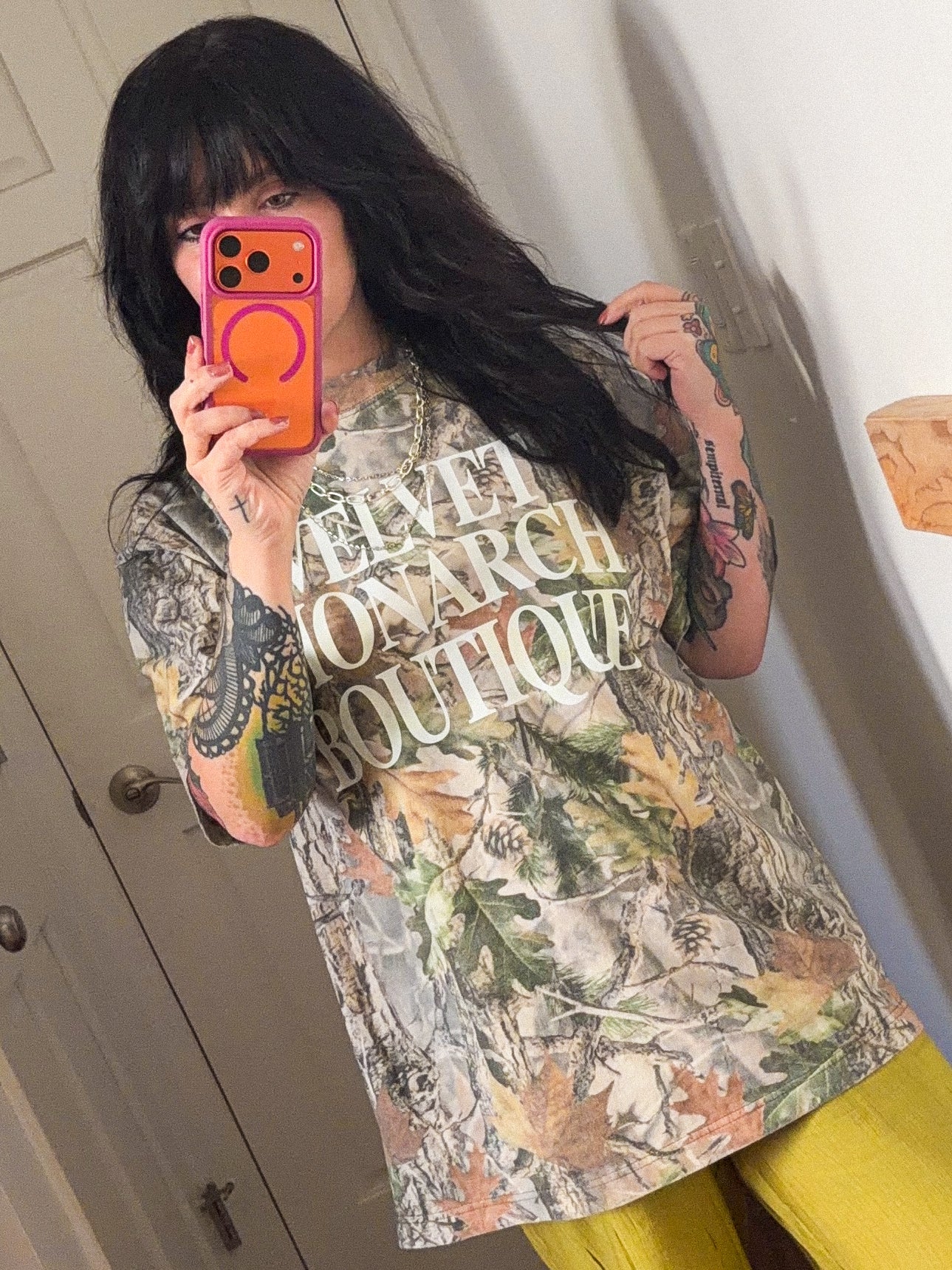 Velvet Monarch Light Camo Tee