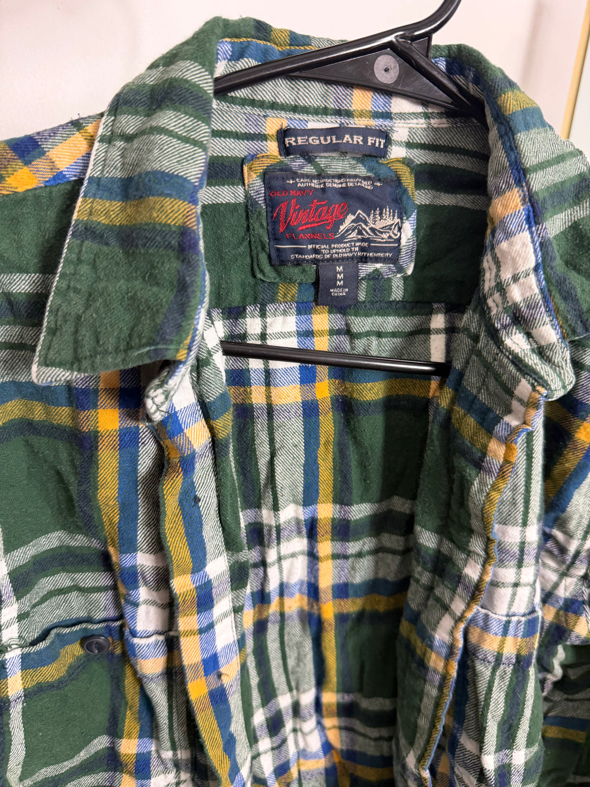 Green & Yellow Flannel : M