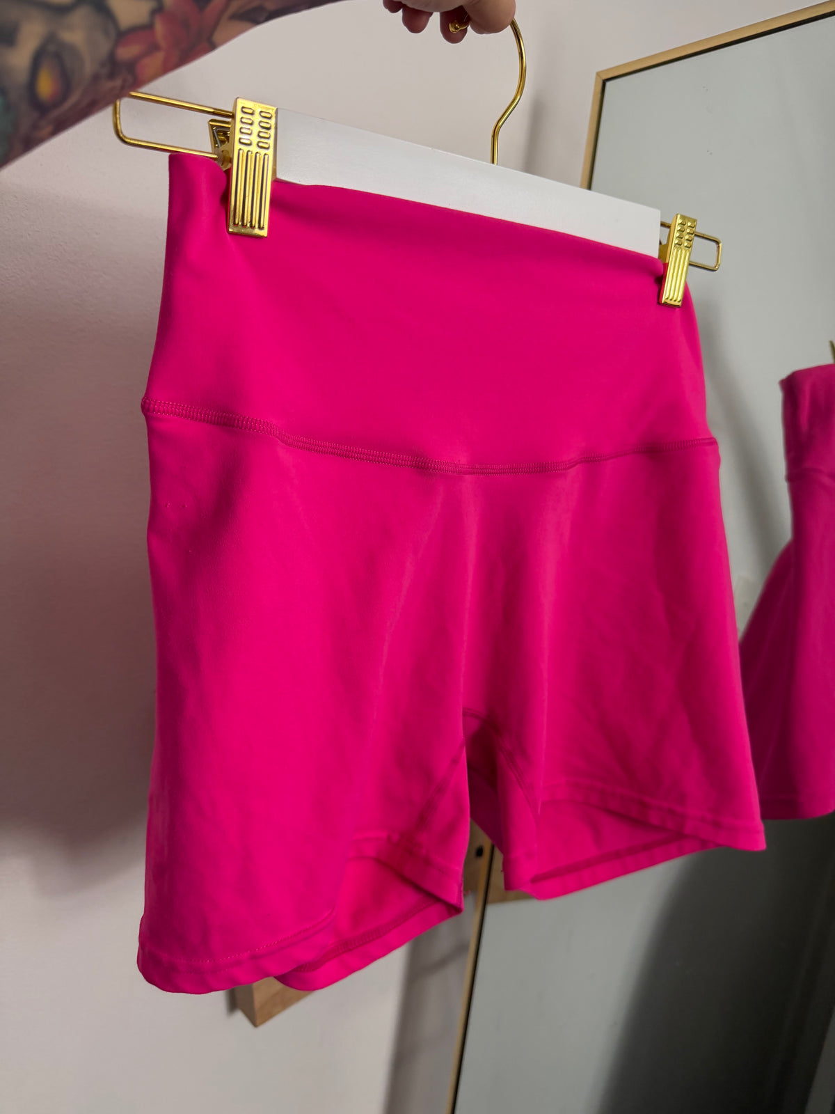 Birdie Fuchsia Biker Shorts : NEW: Xl