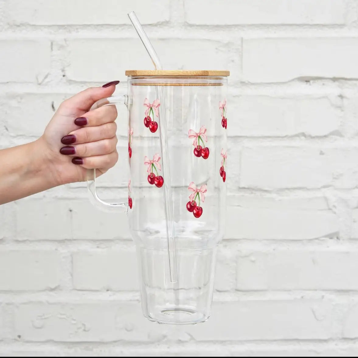 Cherries & Bows Tumbler : 40oz