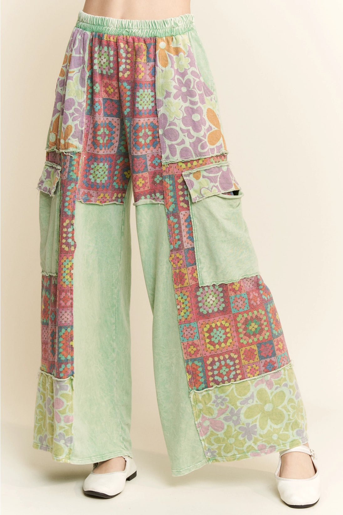 Allison Patch Pants : Mint