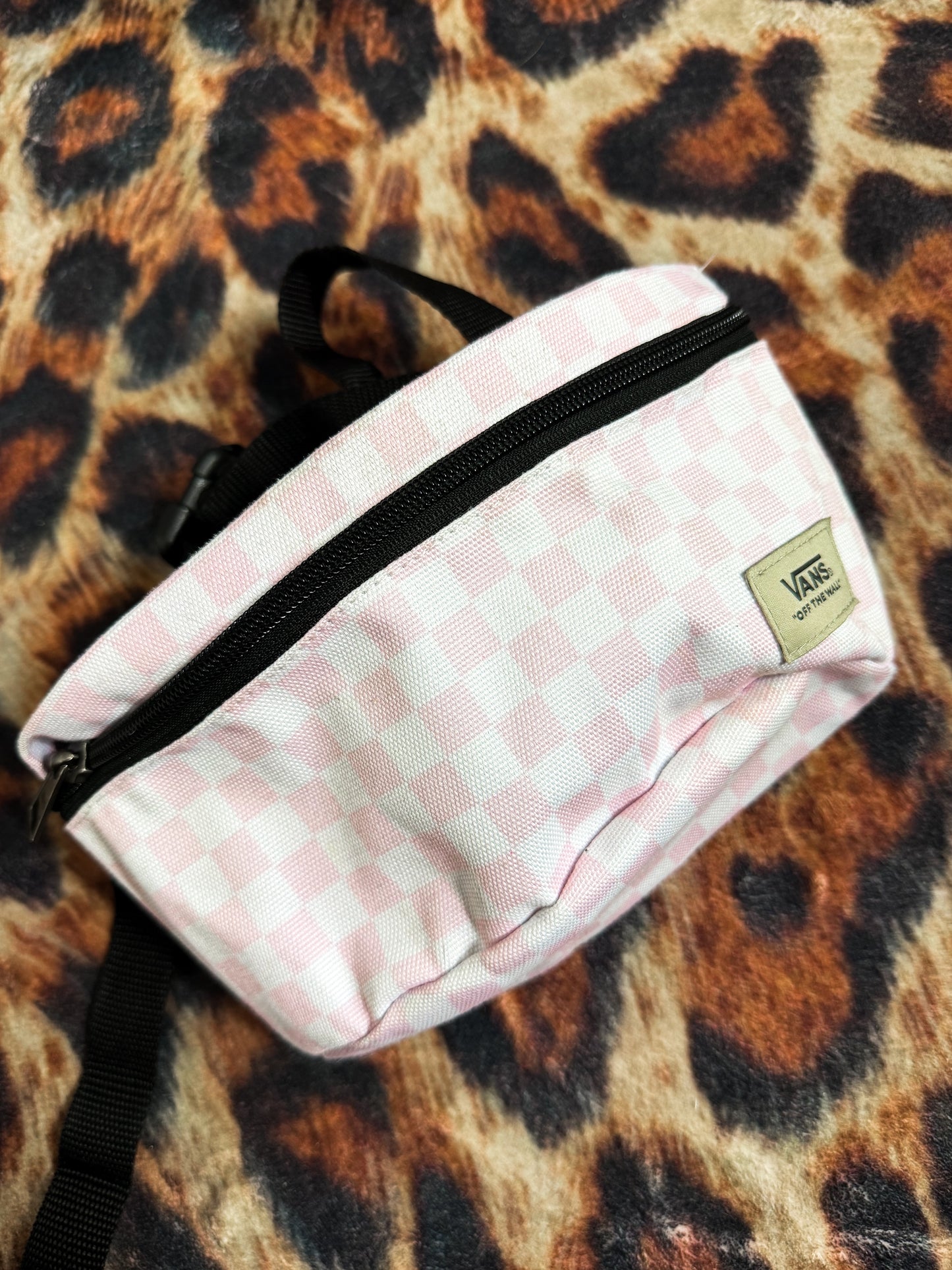 Pink Check V A N S Bum Bag