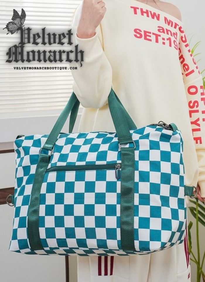 Checkered Duffle Bag: 3 Color Options | PREORDER