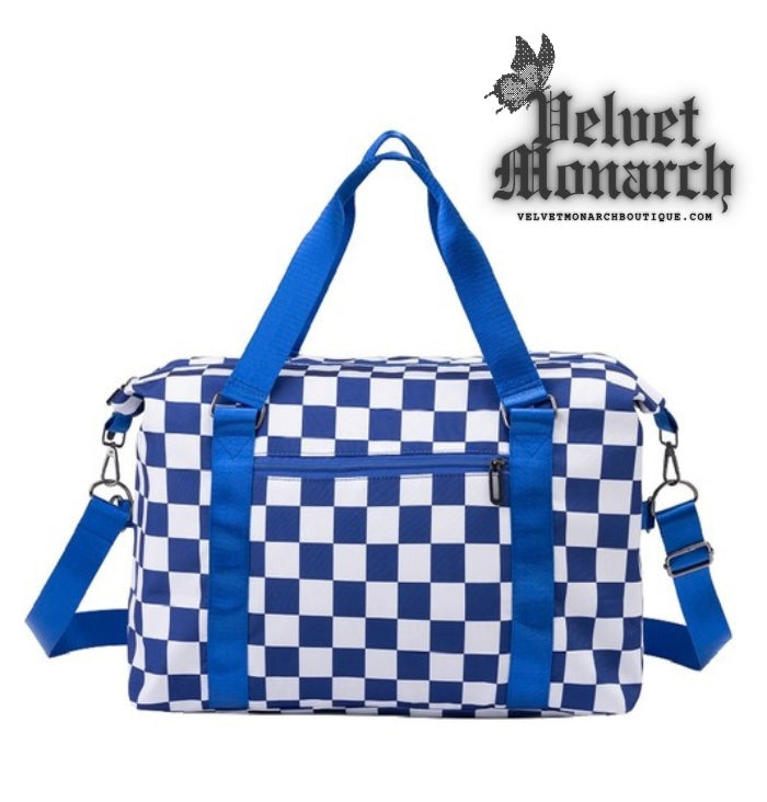 Checkered Duffle Bag: 3 Color Options | PREORDER
