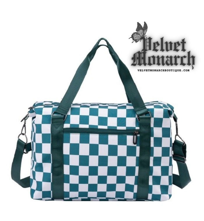 Checkered Duffle Bag: 3 Color Options | PREORDER