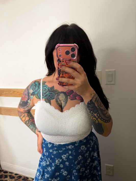 Meadow Lace Bralette : White