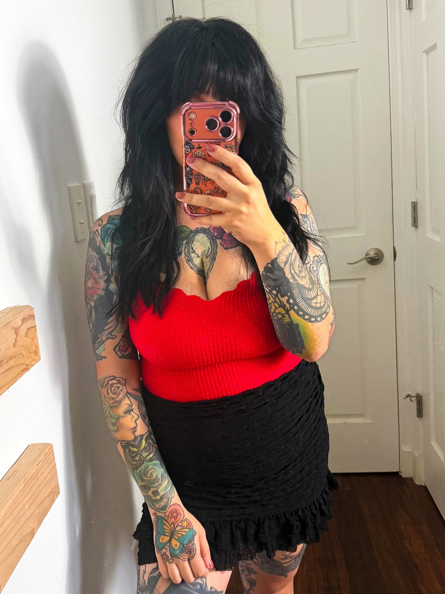 Black Lace Skort