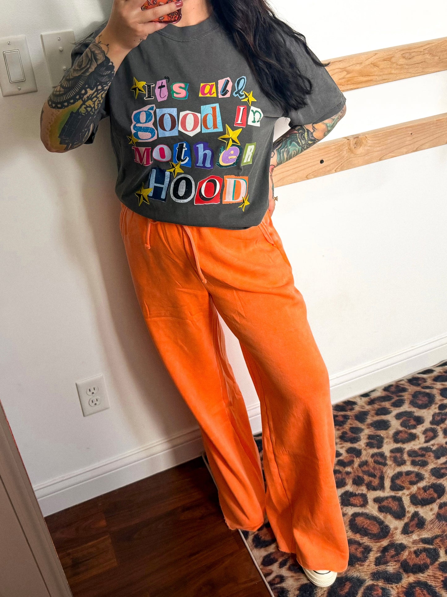 Elise Lounge Pants : Neon Peach