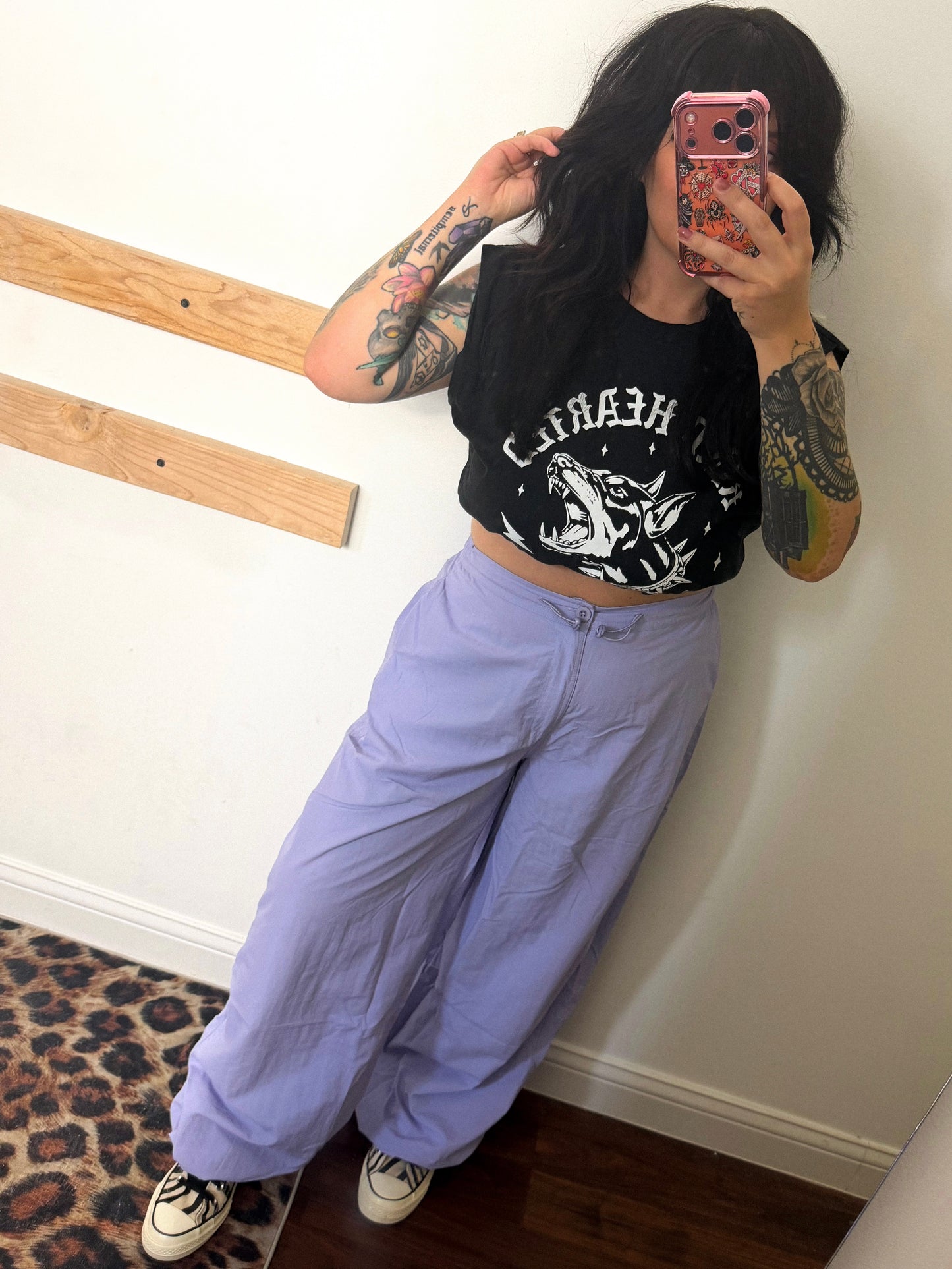 Franki Parachute Pants : Lavender