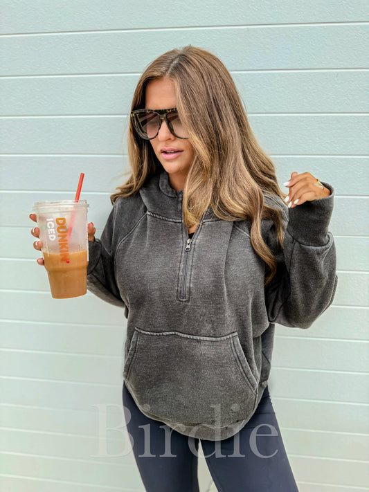 Charcoal Qtr Zip