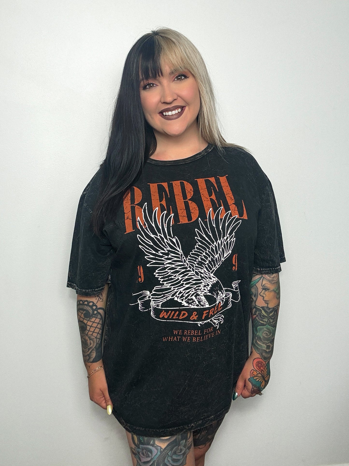 Rebel Eagle Tee : Oversized