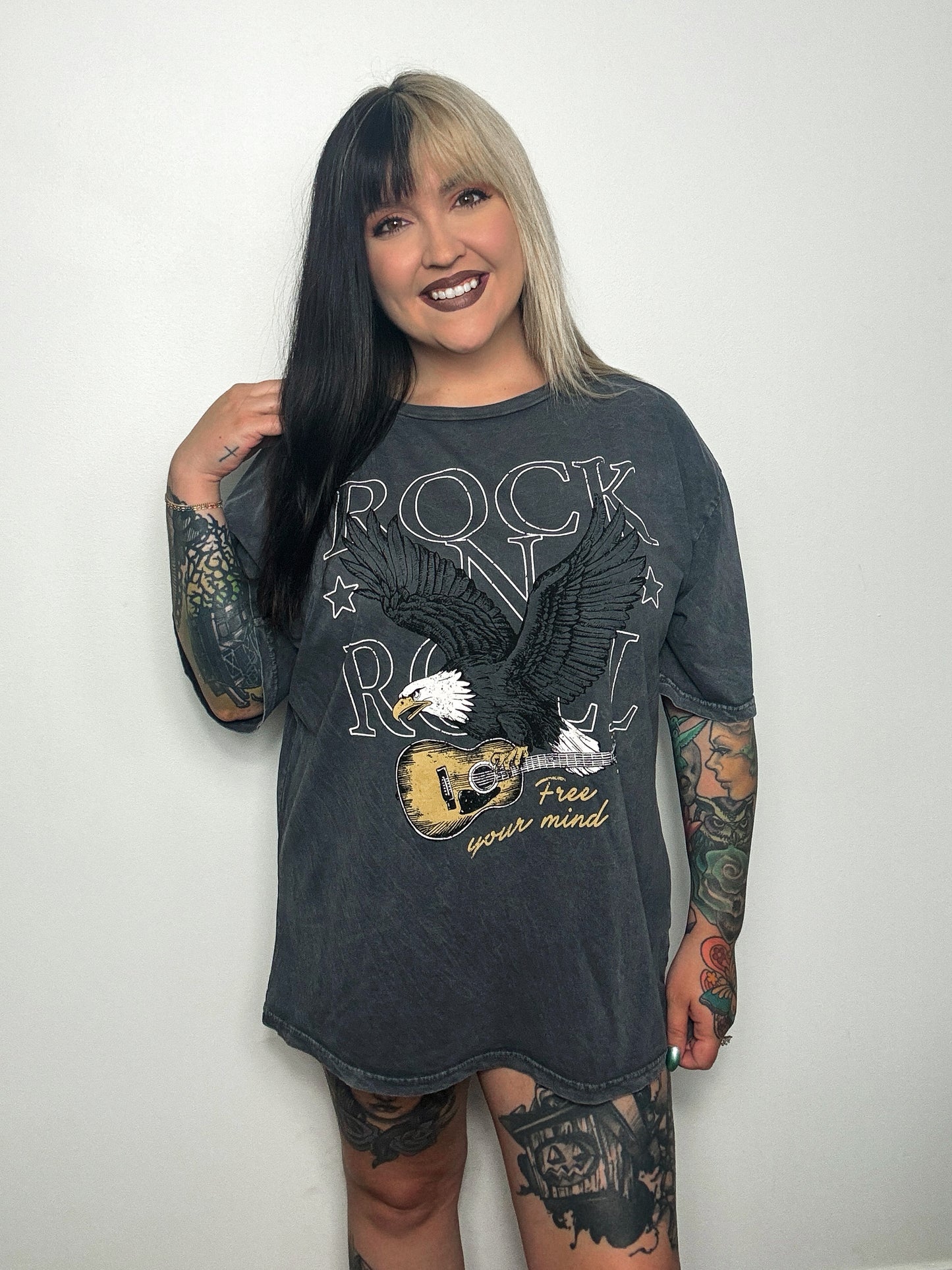 RockNRoll Eagle Tee : Oversized